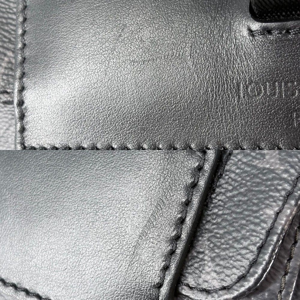 Louis Vuitton Backpack Monogram Eclipse Reverse Christopher MM Black Silver — view 6