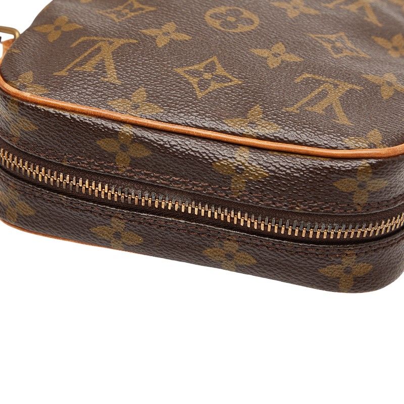 Louis Vuitton Monogram Danube Crossbody Shoulder Bag Brown Leather — view 7