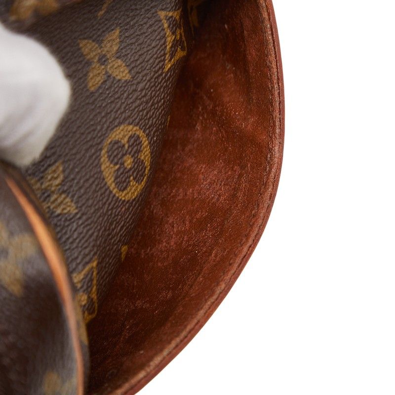 Louis Vuitton Monogram Danube Crossbody Shoulder Bag Brown Leather — view 8