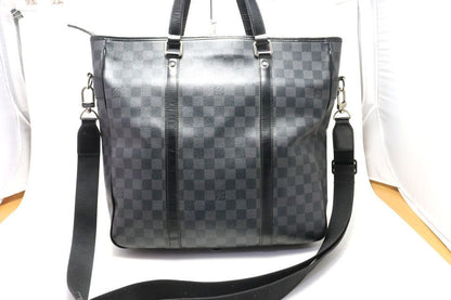 Louis Vuitton Damier Graphite Tadao Leather 2-Way Tote — view 2
