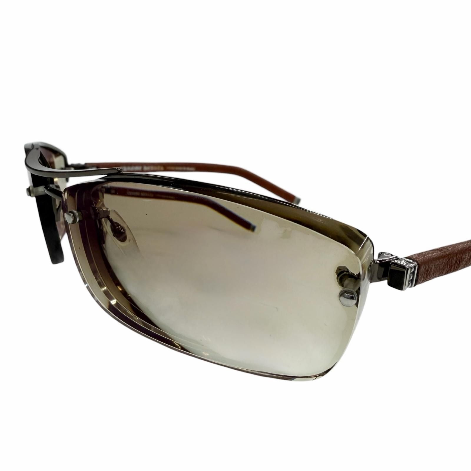 Chrome Hearts Amped Leather 925 Two Bridge Gradient Lens Eyewear Sunglasses