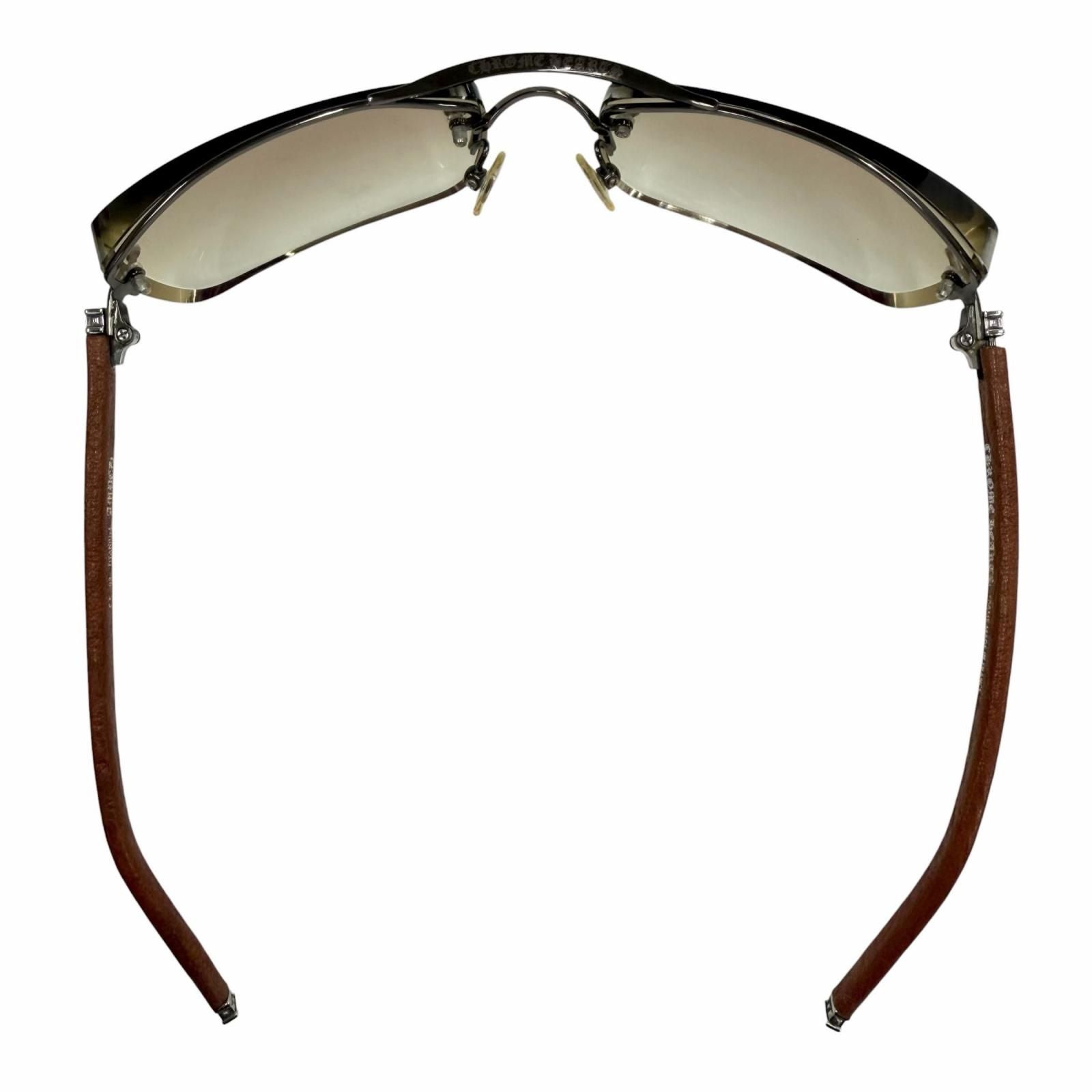Chrome Hearts Amped Leather 925 Two Bridge Gradient Lens Eyewear Sunglasses — view 7