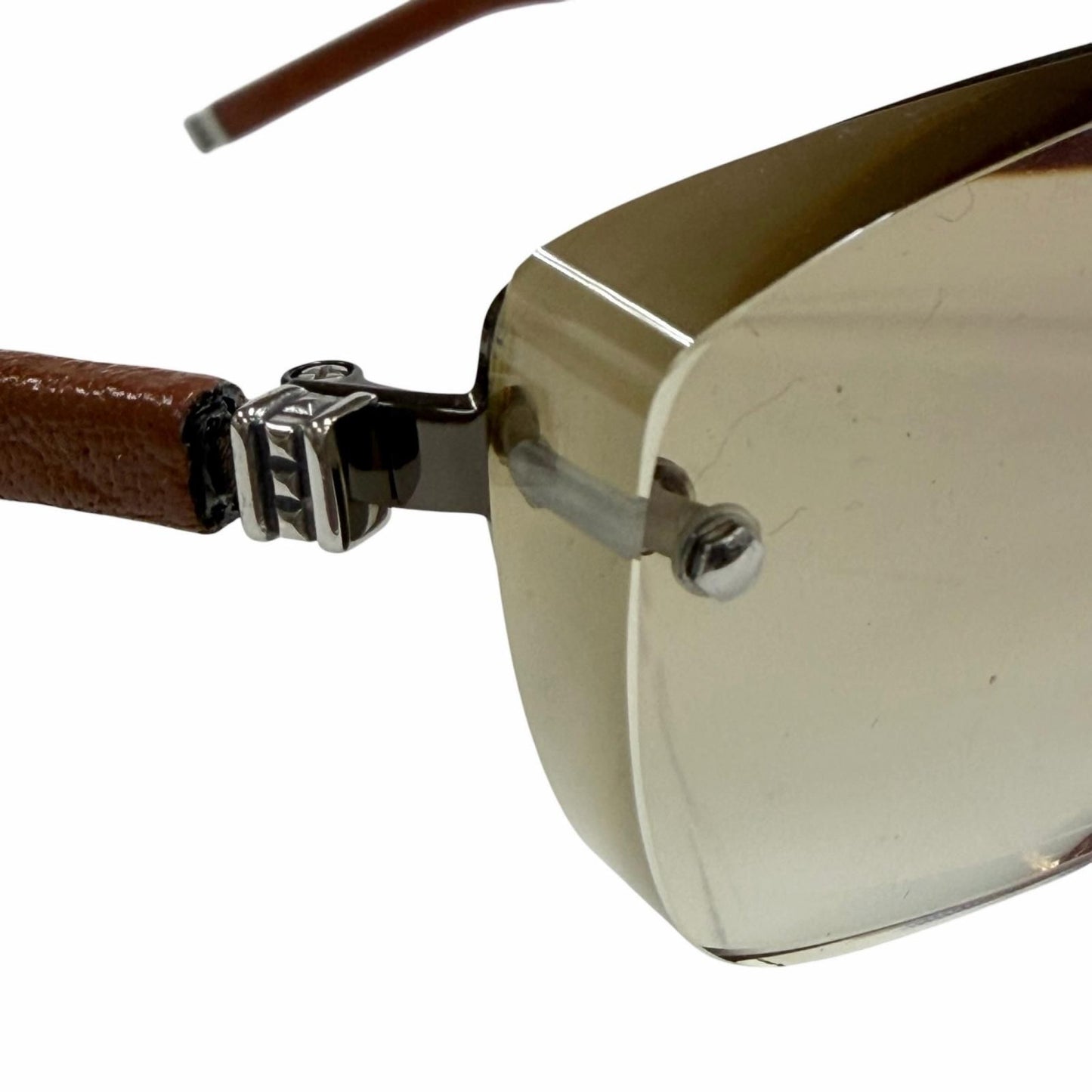 Chrome Hearts Amped Leather 925 Two Bridge Gradient Lens Eyewear Sunglasses — view 9