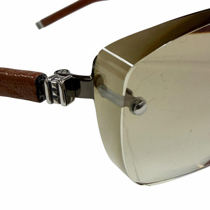 Chrome Hearts Amped Leather 925 Two Bridge Gradient Lens Eyewear Sunglasses — view 9