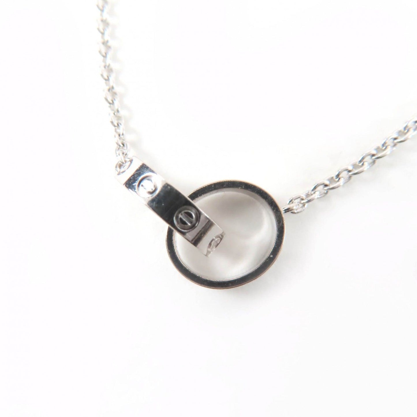 Cartier Baby Love Necklace 750 Pendant White Gold