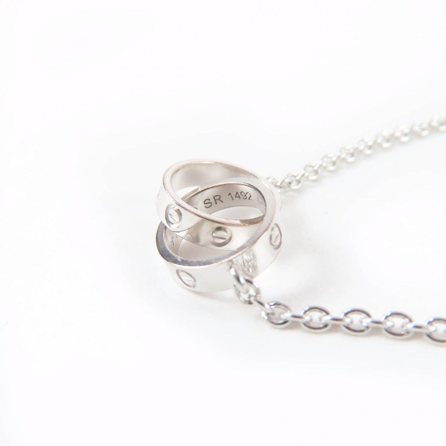 Cartier Baby Love Necklace 750 Pendant White Gold — view 4