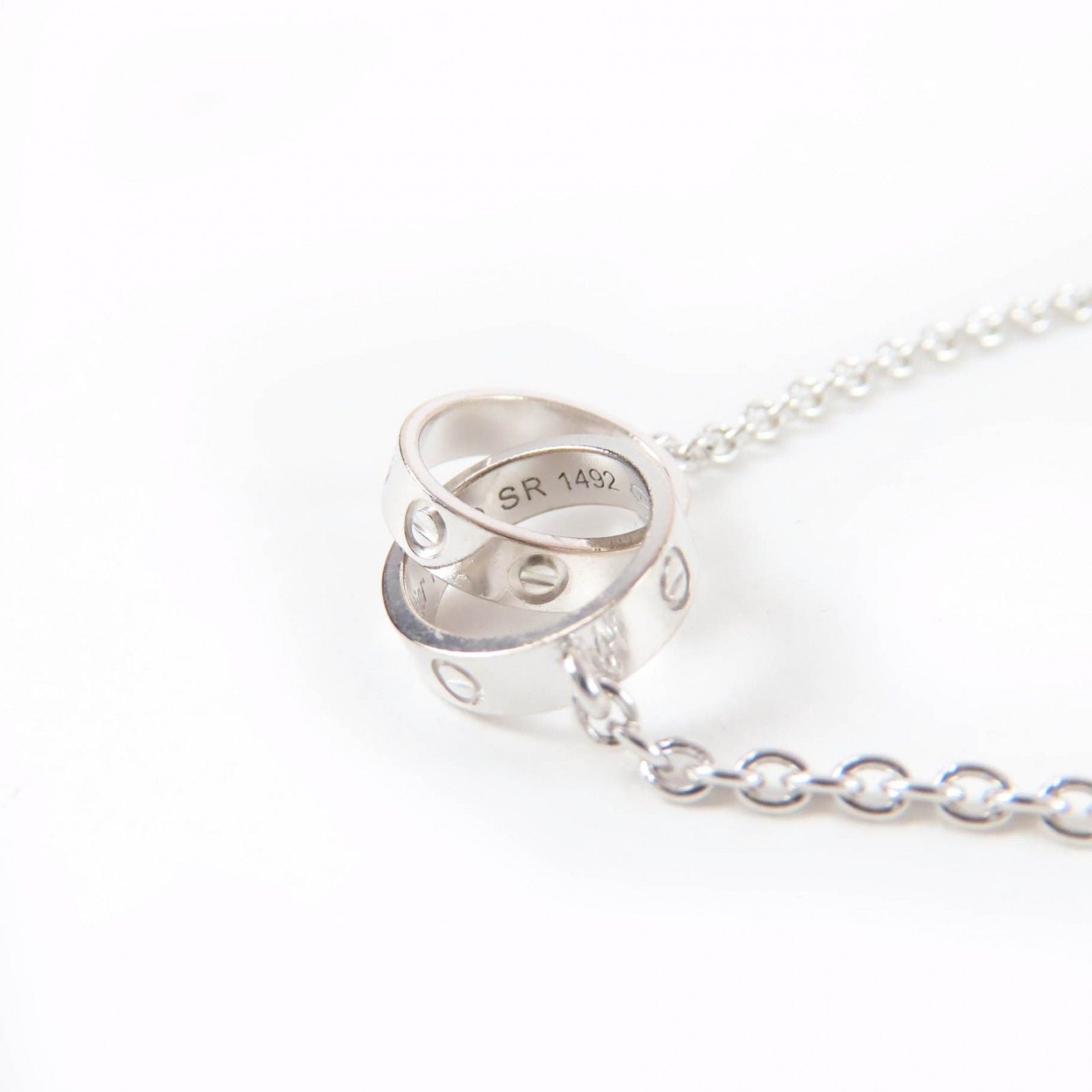Cartier Baby Love Necklace 750 Pendant White Gold — view 4