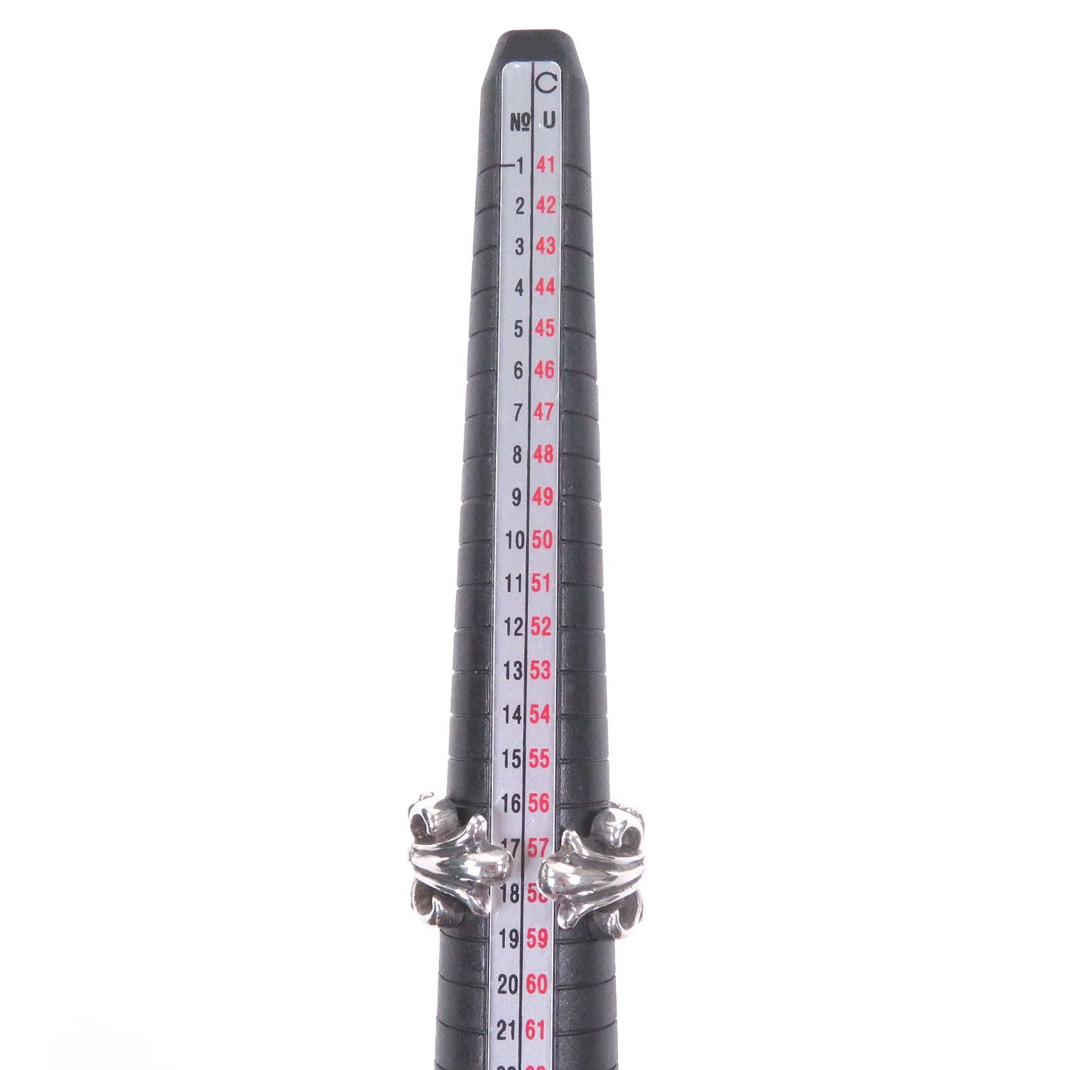 Chrome Hearts Dbl Flrl Crs Double Floral Cross Ring Silver — view 7