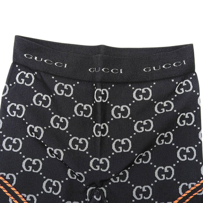 Gucci GG Jacquard Jersey Spats Jogging Pants Black Orange — view 3