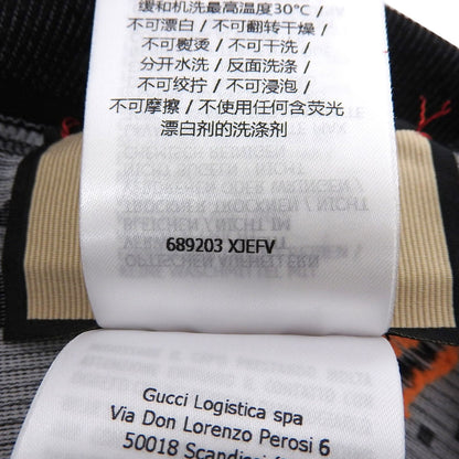Gucci GG Jacquard Jersey Spats Jogging Pants Black Orange — view 7