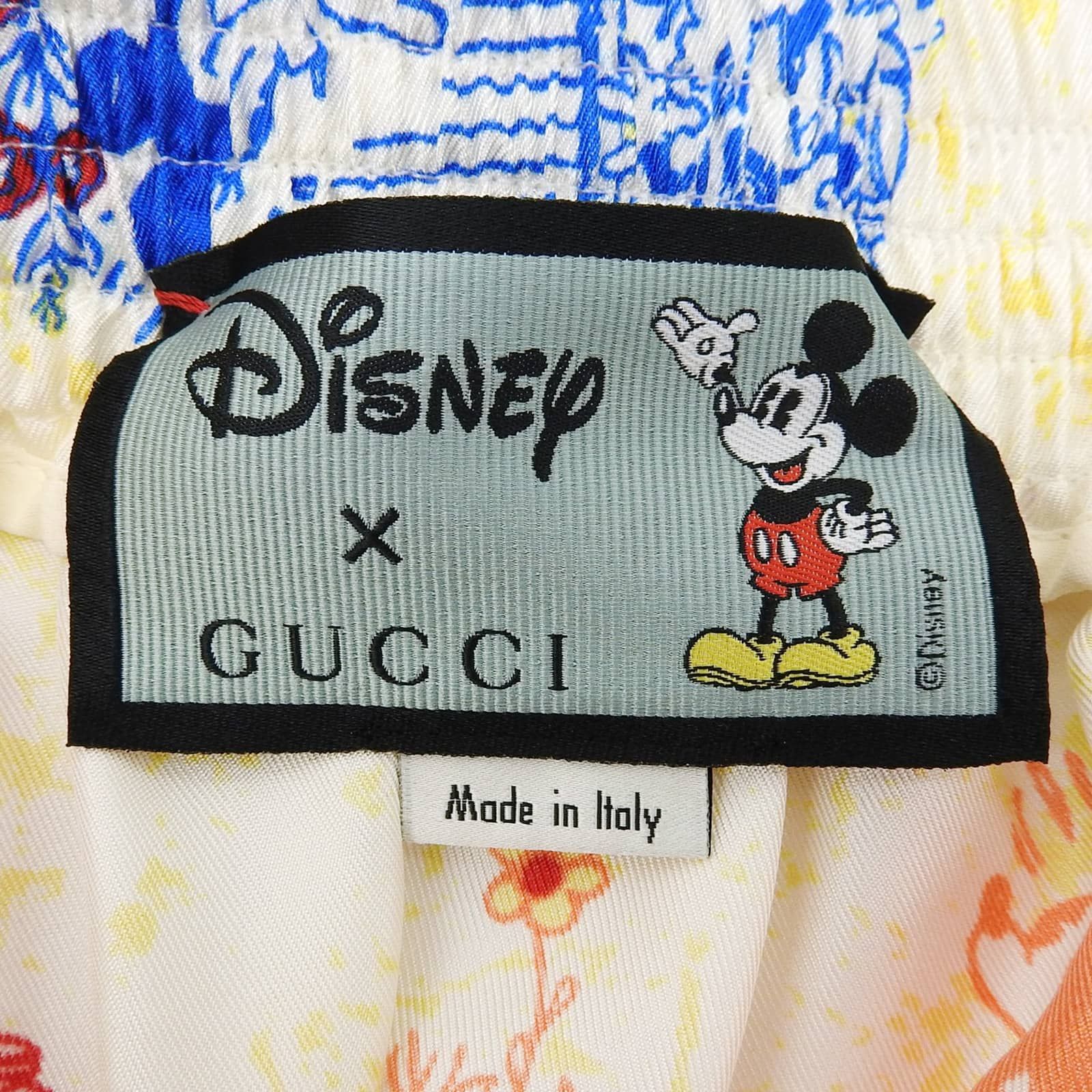 Gucci Disney Silk 100% All Over Pattern Joggers Pants Multicolor 36 — view 5