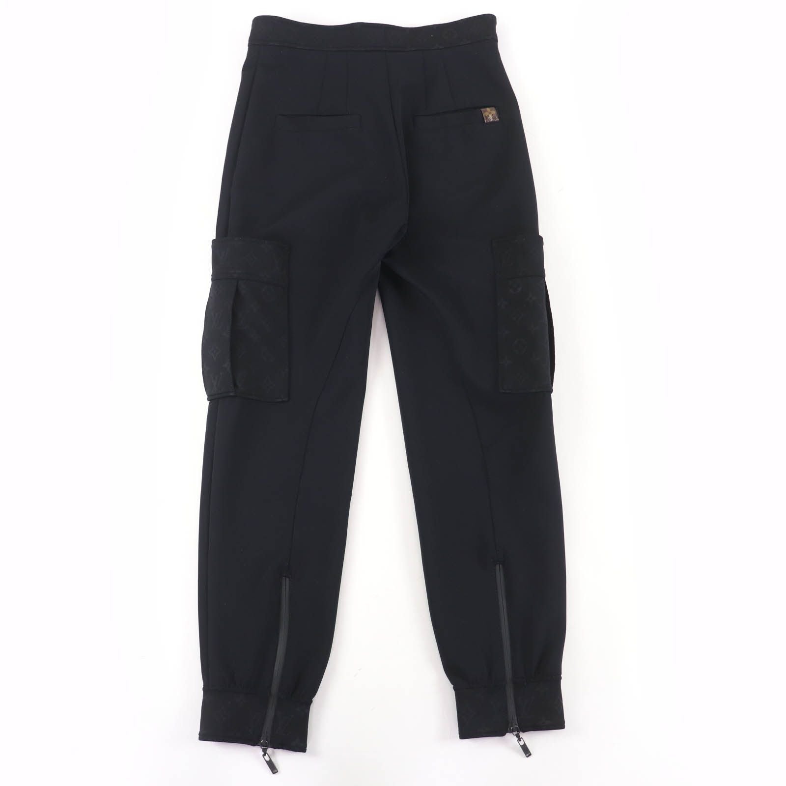 Louis Vuitton Monogram Detail Cargo Pants Black 36 — view 2