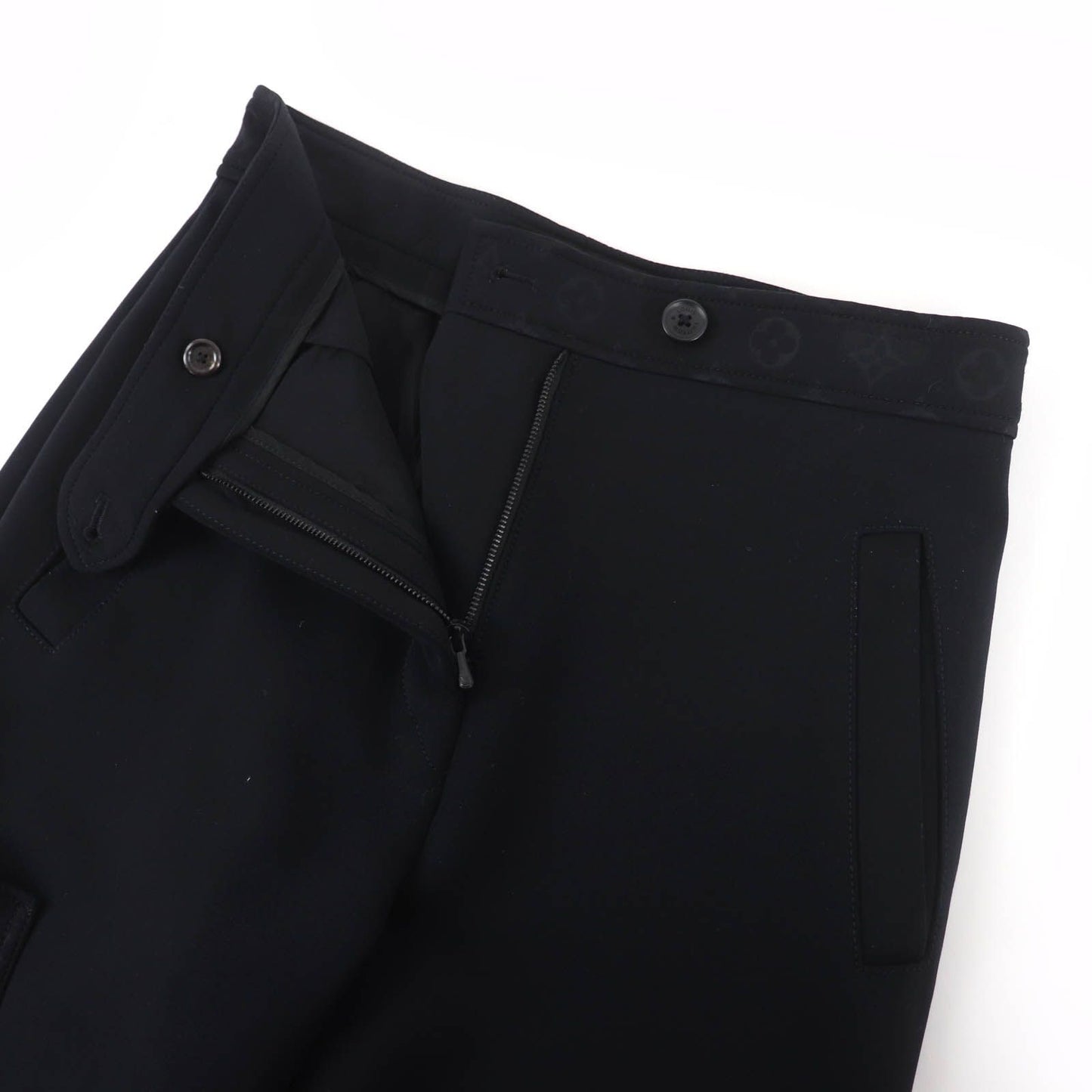 Louis Vuitton Monogram Detail Cargo Pants Black 36 — view 4