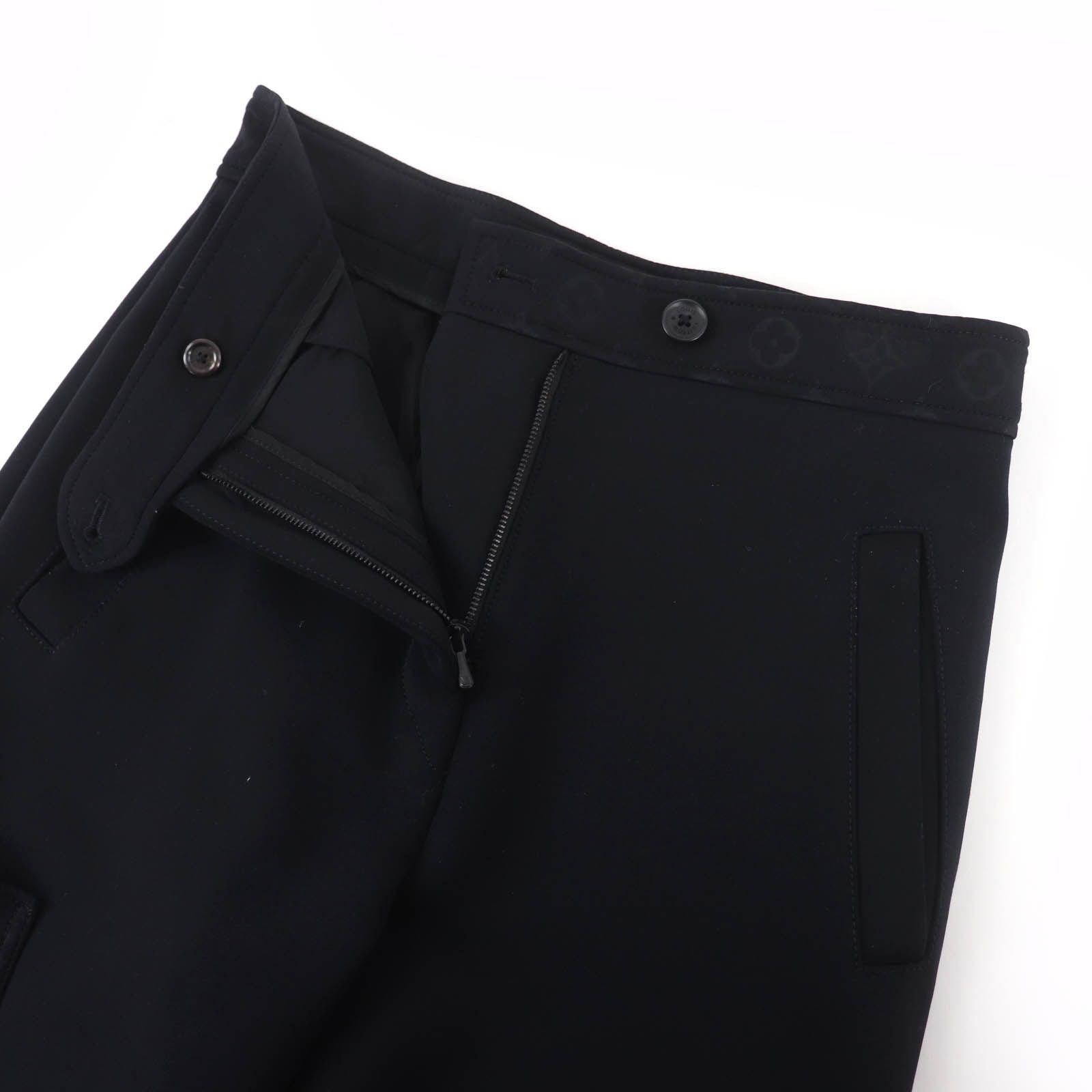 Louis Vuitton Monogram Detail Cargo Pants Black 36 — view 4