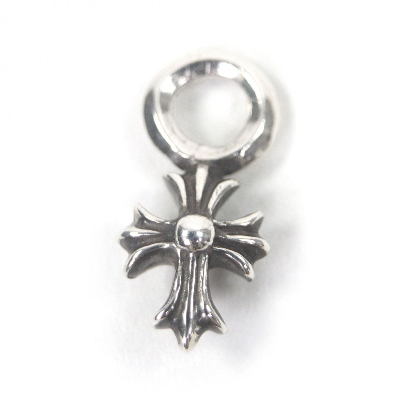 Chrome Hearts Stack CH Cross Necklace Charm Pendant Silver — view 3