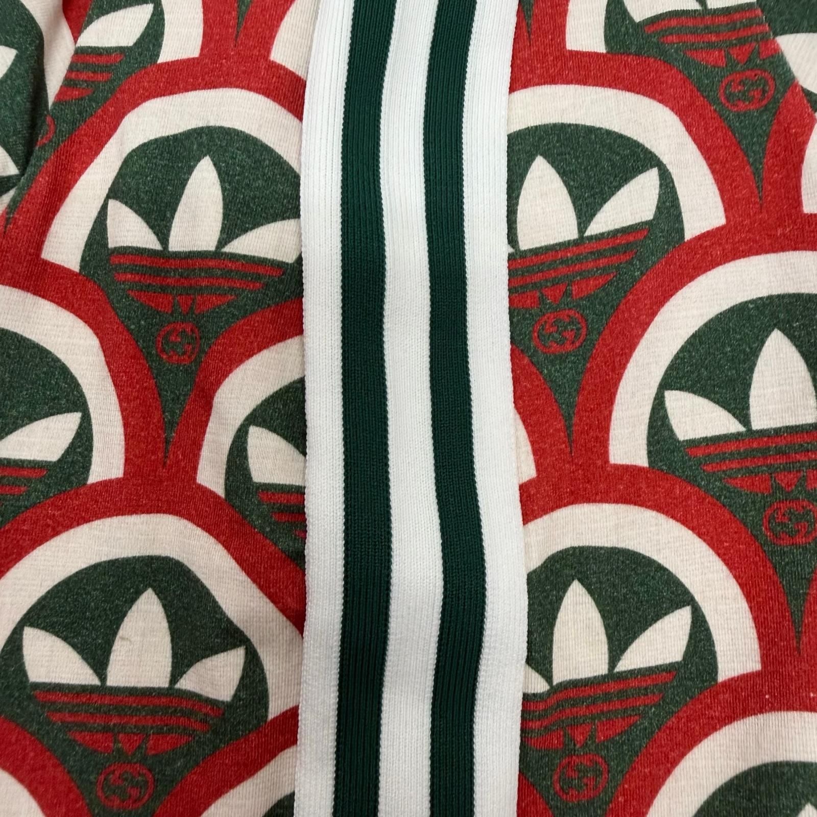 Gucci Adidas Cotton Interlocking Trefoil Allover Pattern Short Sleeve T-Shirt — view 6