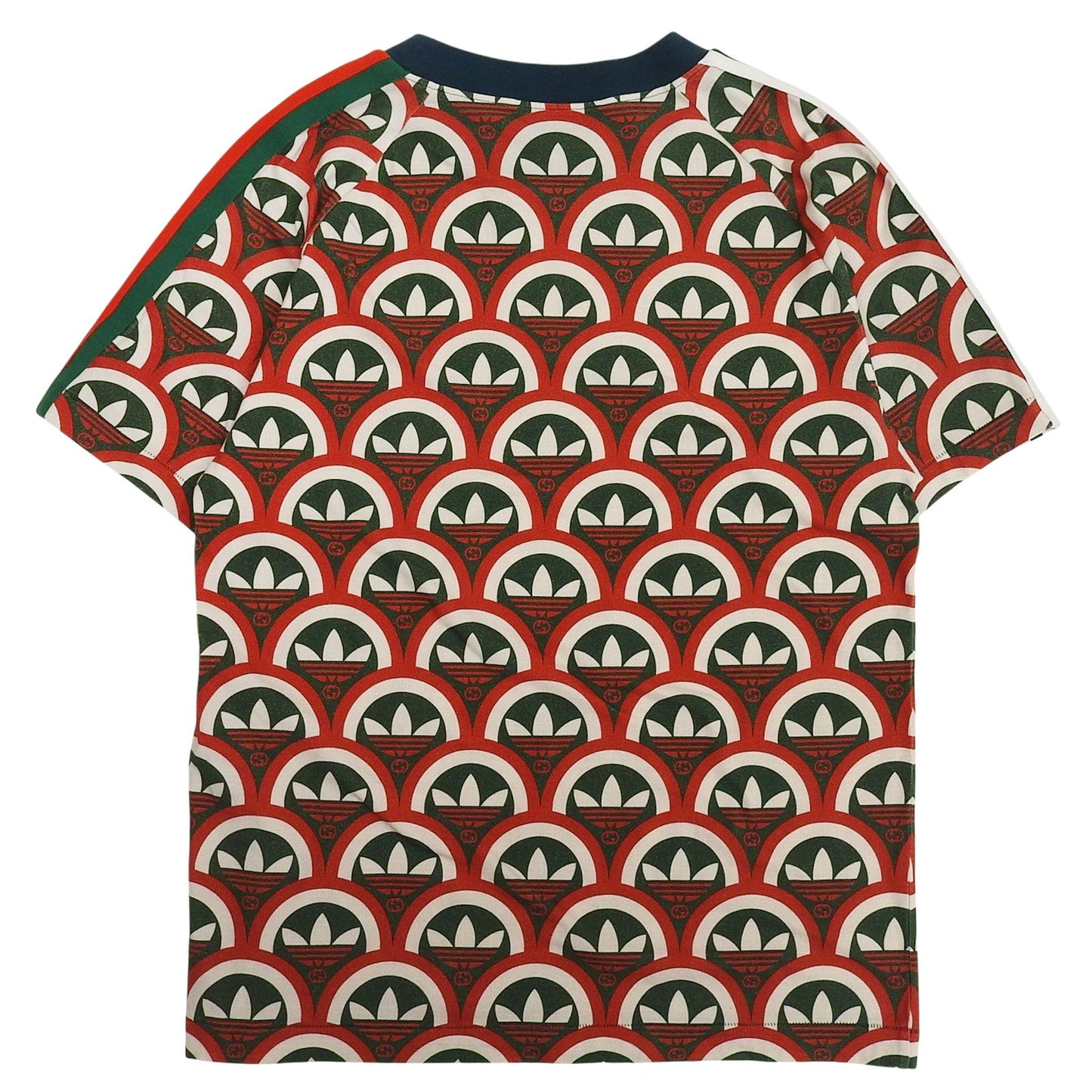 Gucci Adidas Cotton Interlocking Trefoil Allover Pattern Short Sleeve T-Shirt — view 2
