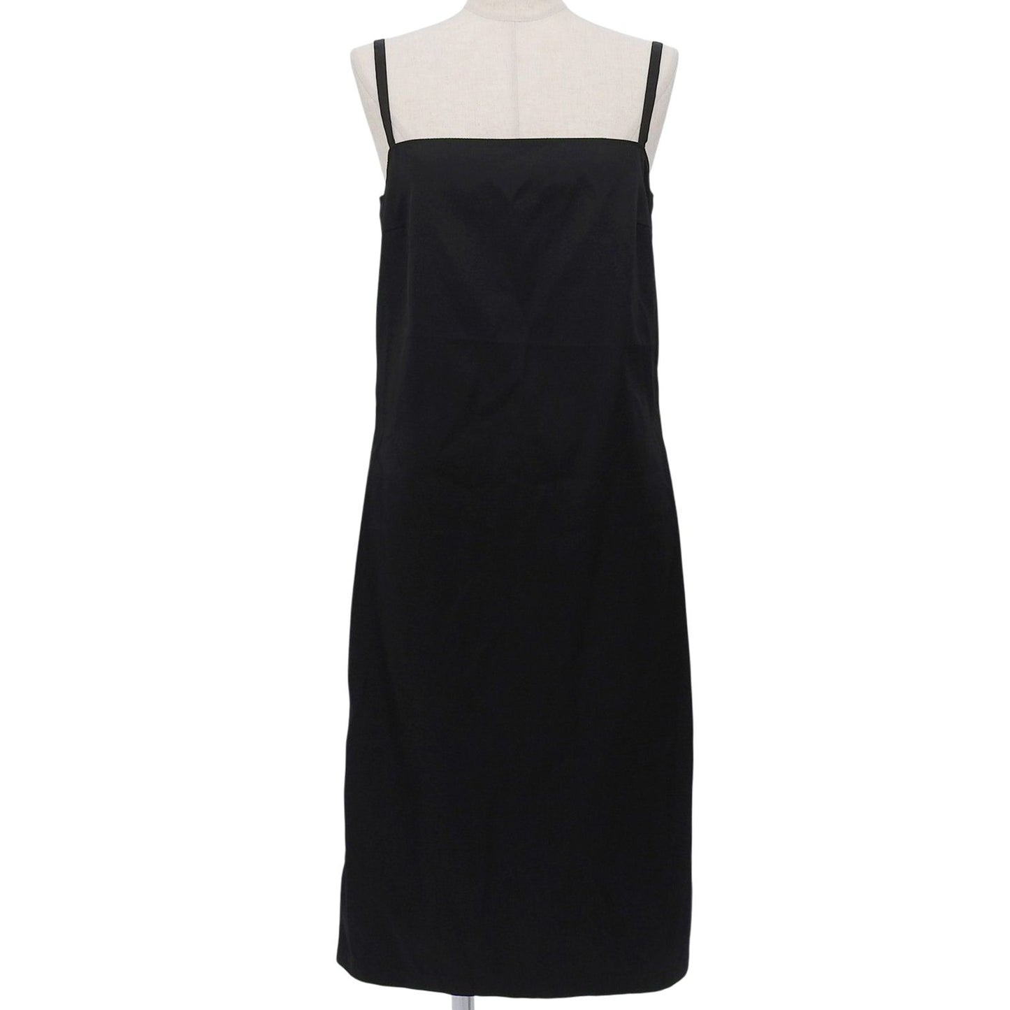 Prada Leather Camisole Dress Black 40