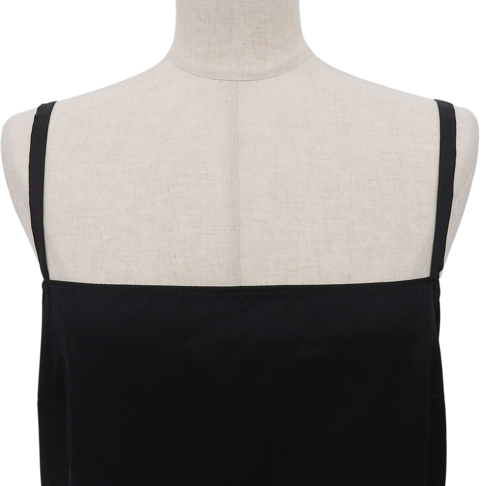 Prada Leather Camisole Dress Black 40 — view 3
