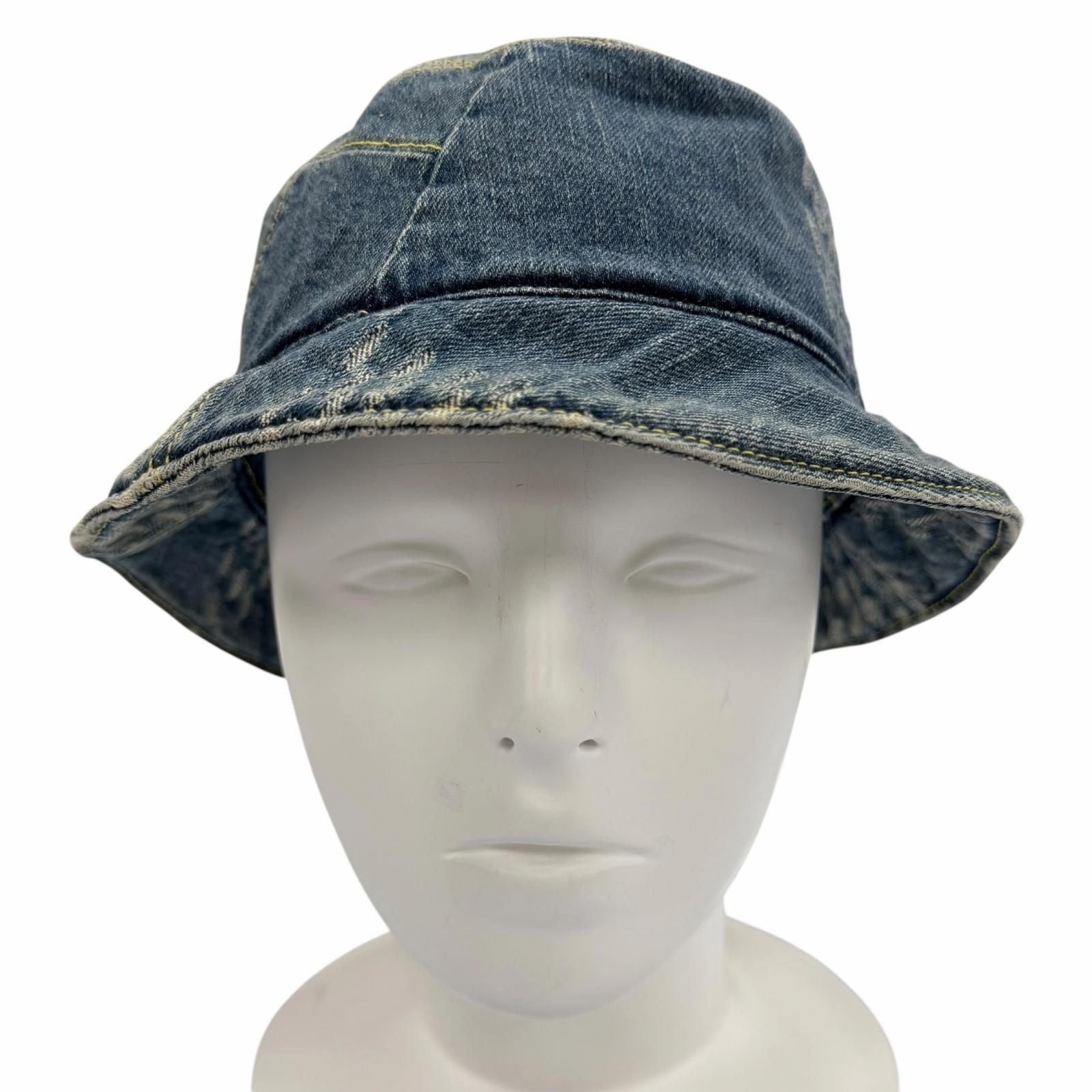 Louis Vuitton Bonnet Damier Giant Wave Monogram Cotton 100% Reversible Denim — view 2