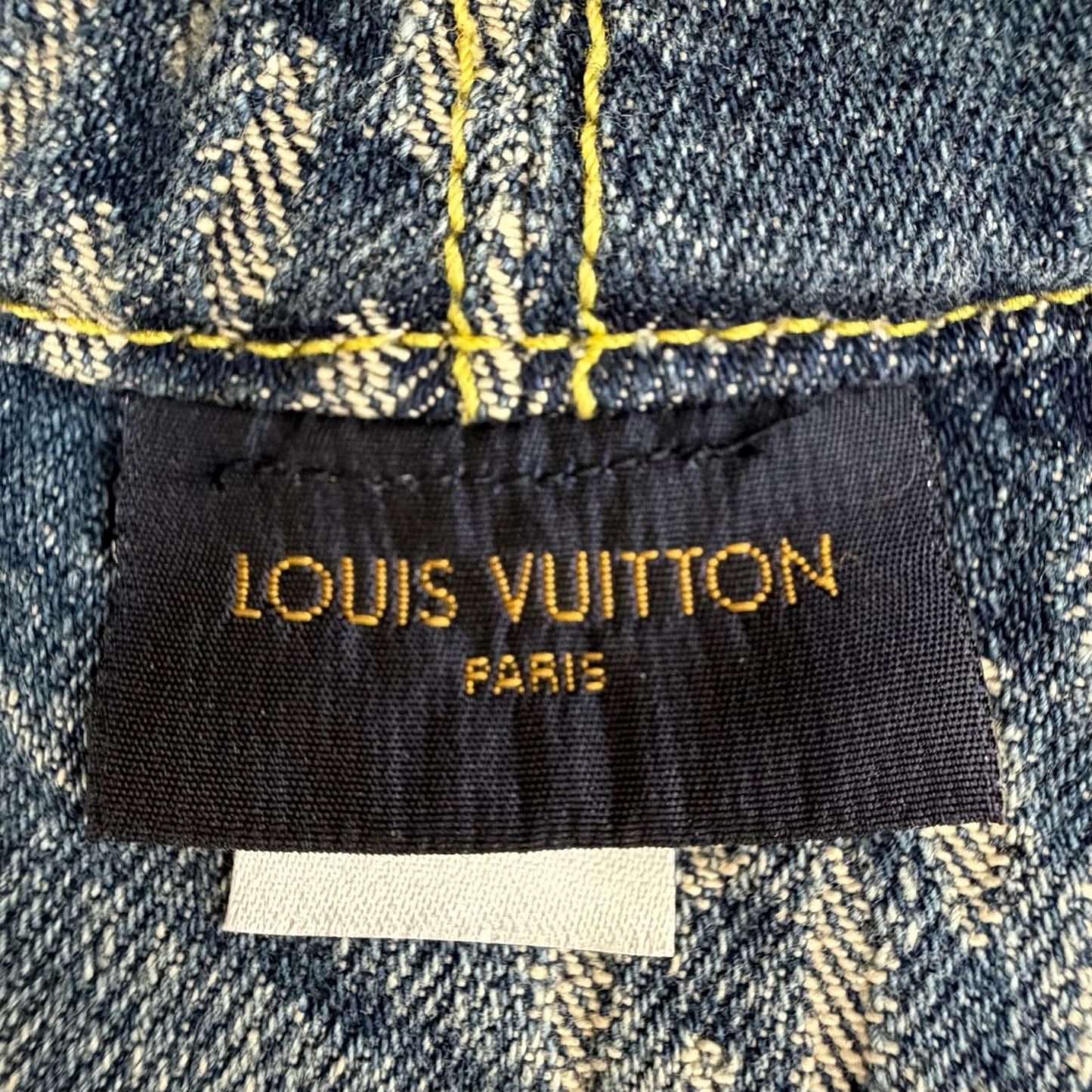 Louis Vuitton Bonnet Damier Giant Wave Monogram Cotton 100% Reversible Denim — view 8