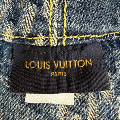 Louis Vuitton Bonnet Damier Giant Wave Monogram Cotton 100% Reversible Denim — view 8