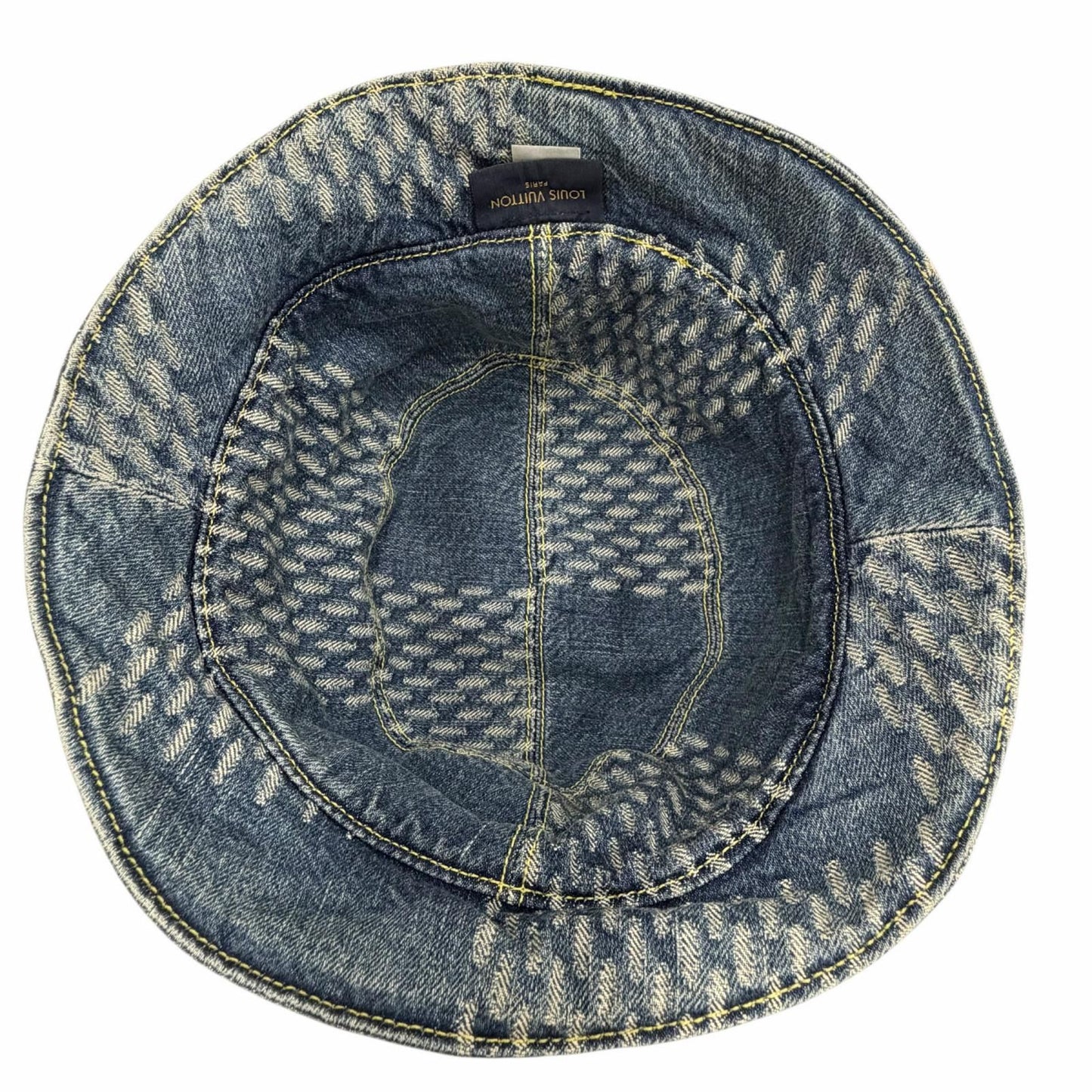 Louis Vuitton Bonnet Damier Giant Wave Monogram Cotton 100% Reversible Denim — view 7
