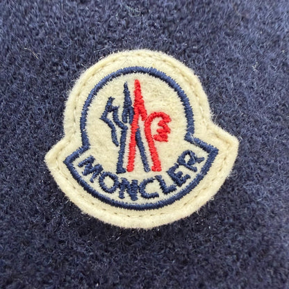 Moncler Ladurns Wool Plaid Hooded Double Zip Up Jacket Brown Navy 0 — view 6