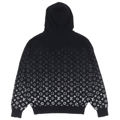 Louis Vuitton Cotton 100% Monogram Gradient Hoodie Knit Black White — view 2