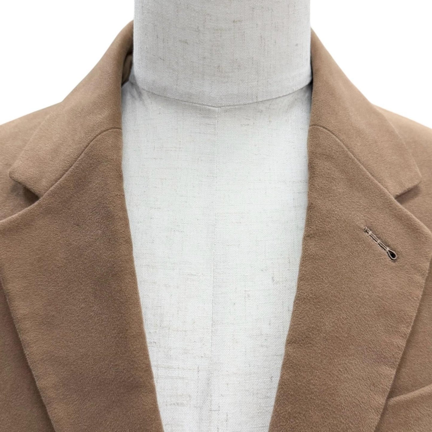 Gucci Logo Button Smooth Single Chesterfield Coat Brown 48 — view 2