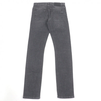 Dior Homme Cotton Logo Leather Patch Pants Jeans Gray 29 — view 2