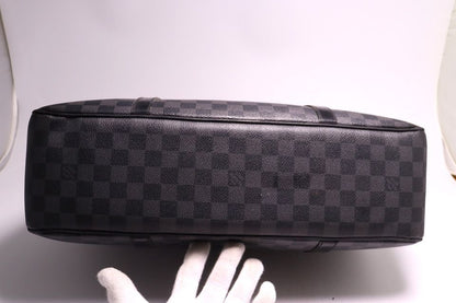 Louis Vuitton Damier Graphite Leather Business Briefcase — view 3