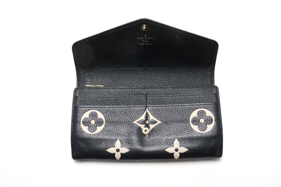Louis Vuitton Monogram Empreinte Portefeuille Sarah Bicolor Leather Bifold — view 4