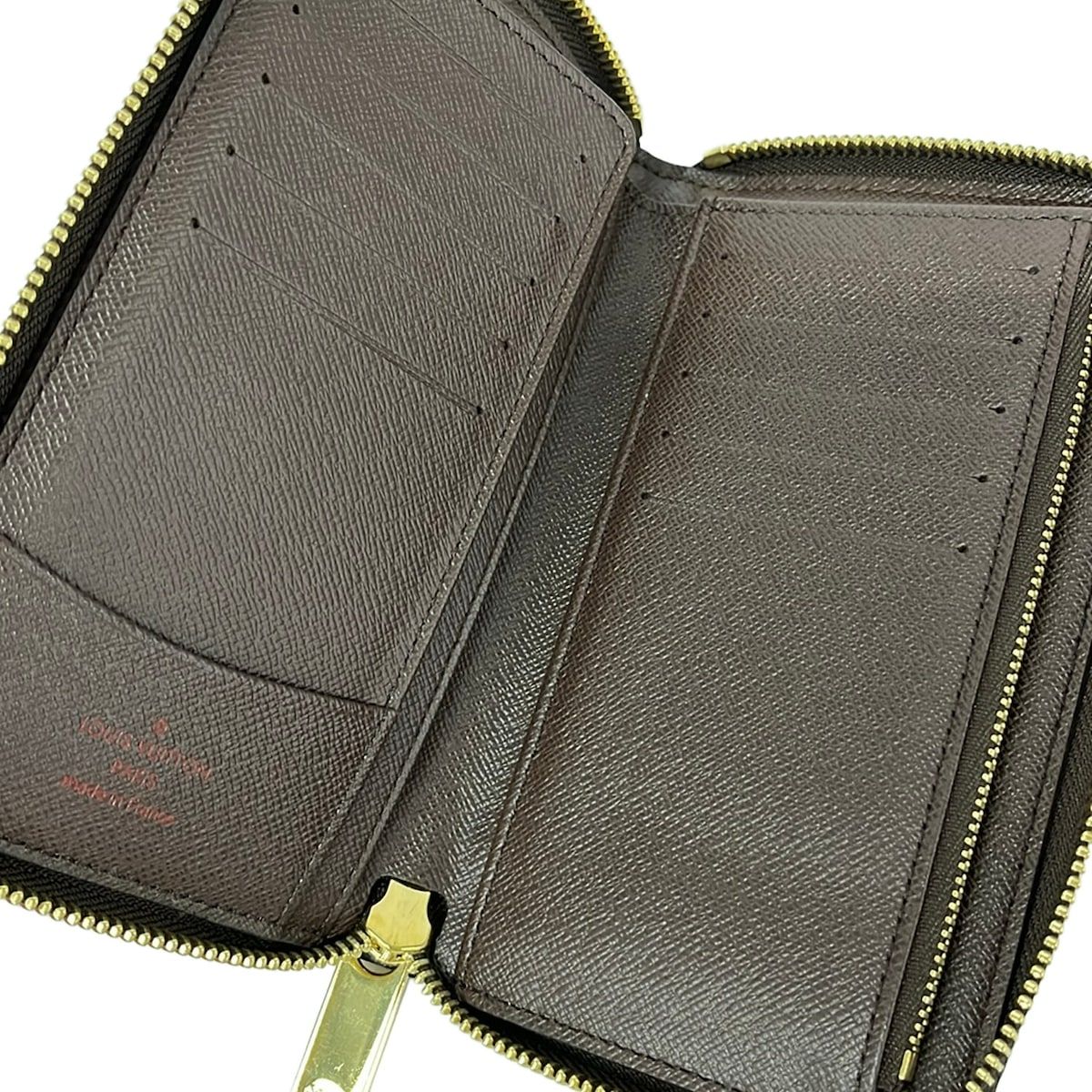 Louis Vuitton Bifold Wallet Damier Zippy Compact Ebene Zip Around — view 3