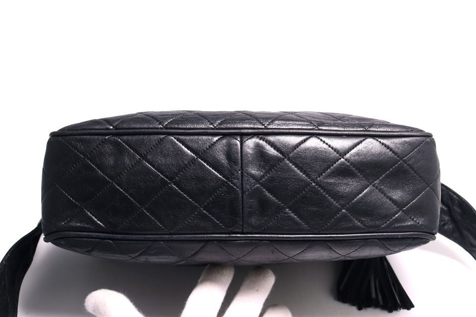 Chanel Quilted Fringe Leather Shoulder Bag — view 3