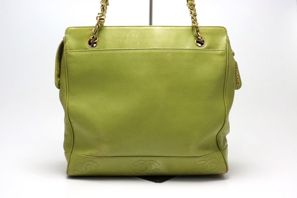 Chanel Caviar Leather Quilted Triple Coco Chain Tote — view 2