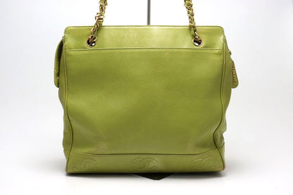 Chanel Caviar Leather Quilted Triple Coco Chain Tote — view 2