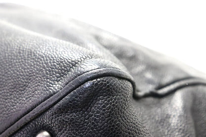 Chanel Quilted Caviar Leather Chain Tote — view 9