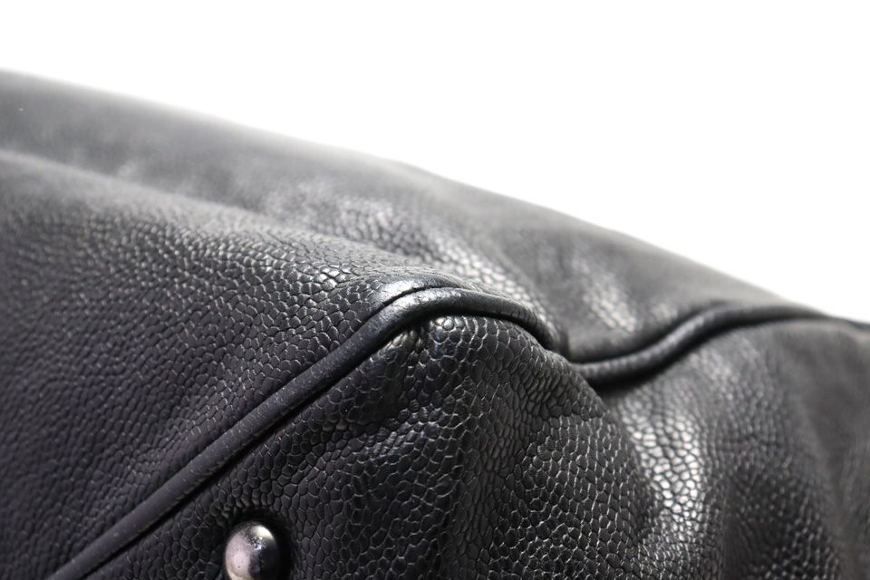 Chanel Quilted Caviar Leather Chain Tote — view 4