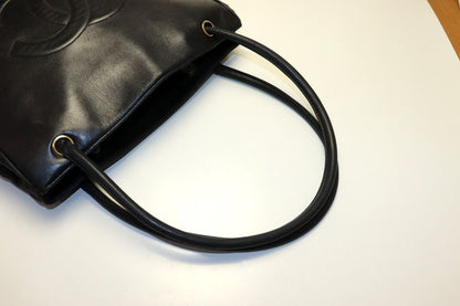 Chanel Jumbo CC Logo Leather Tote — view 6