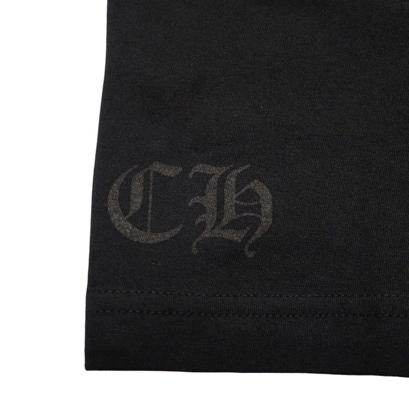 Chrome Hearts Scroll Logo T-Shirt S Short Sleeve Tokyo Limited Cotton Black Top — view 6
