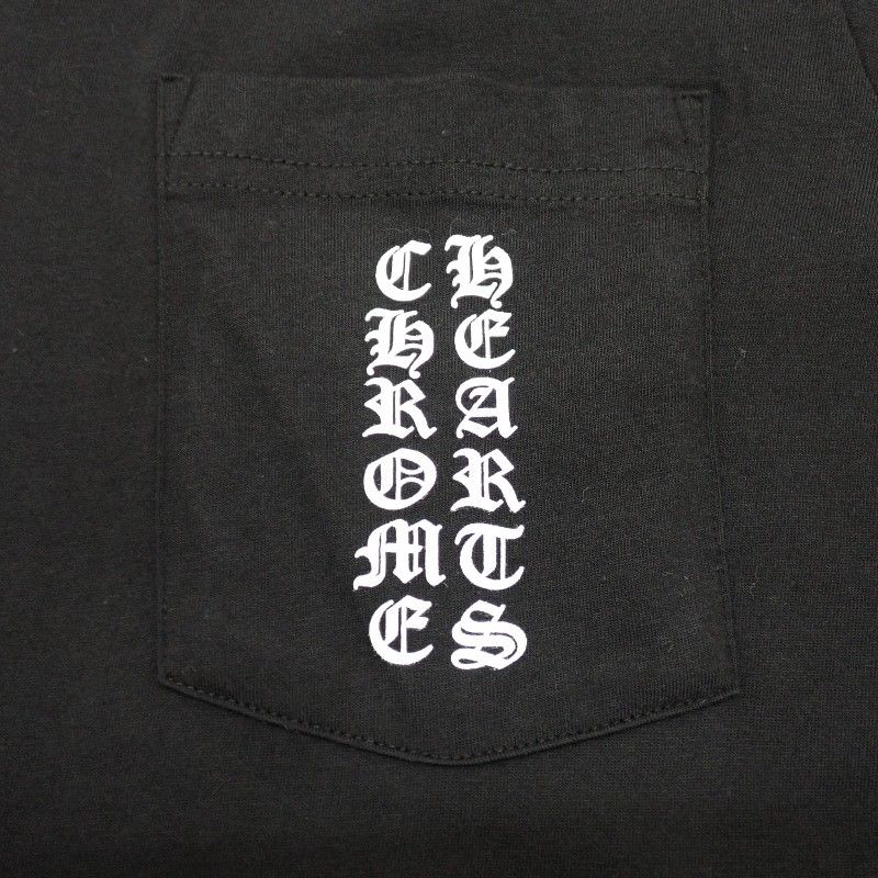 Chrome Hearts Scroll Logo T-Shirt S Short Sleeve Tokyo Limited Cotton Black Top — view 7