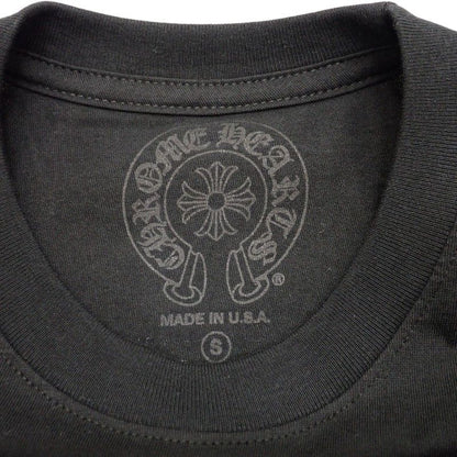 Chrome Hearts Scroll Logo T-Shirt S Short Sleeve Tokyo Limited Cotton Black Top — view 5