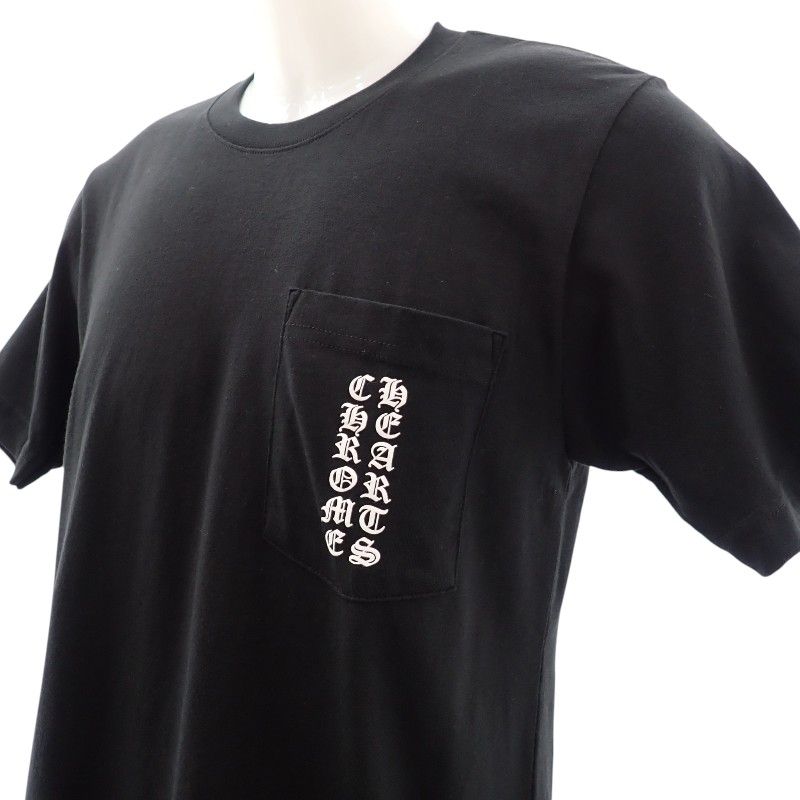 Chrome Hearts Scroll Logo T-Shirt S Short Sleeve Tokyo Limited Cotton Black Top — view 2