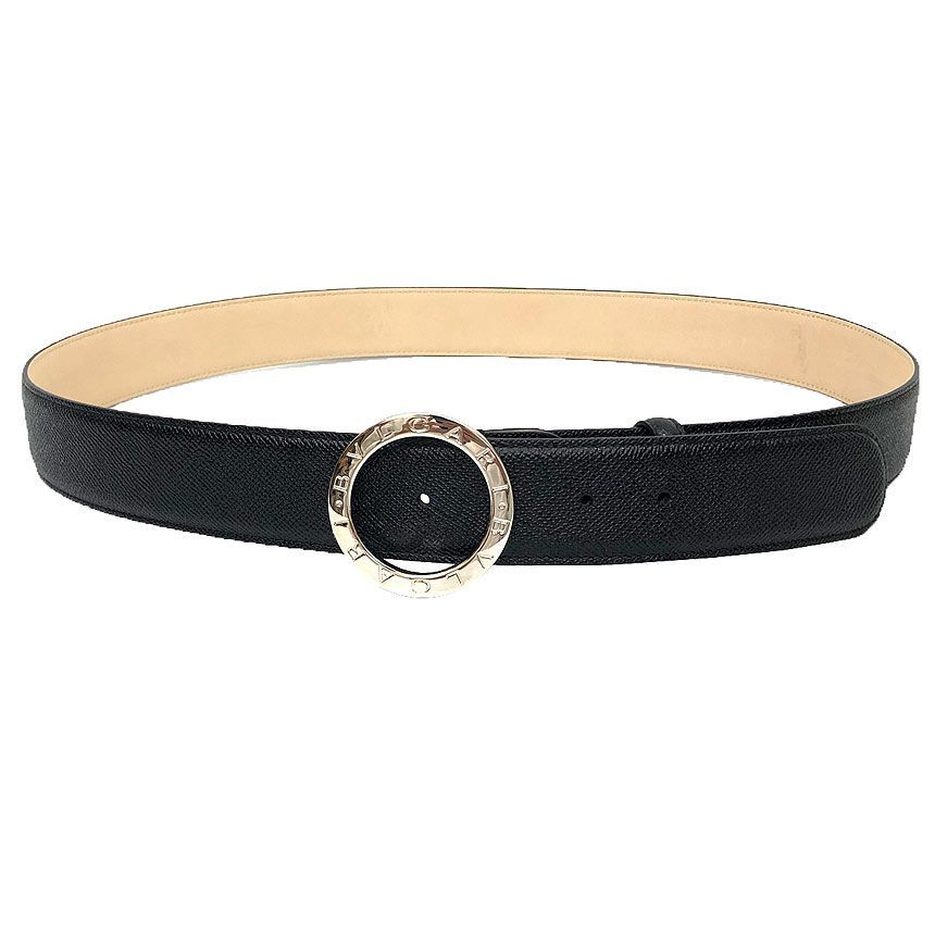 Bvlgari Belt Man Buckle Black Silver 110 44 BB — view 2