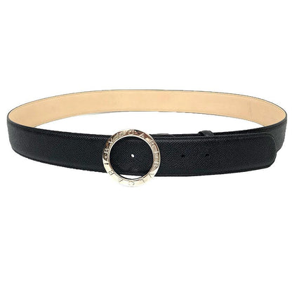Bvlgari Belt Man Buckle Black Silver 110 44 BB — view 2