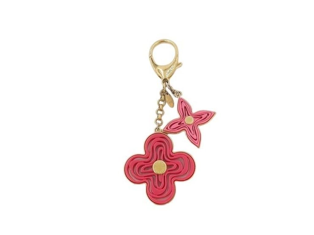 Louis Vuitton Key Holder Bijou Sac Knife Pink Gold Metal