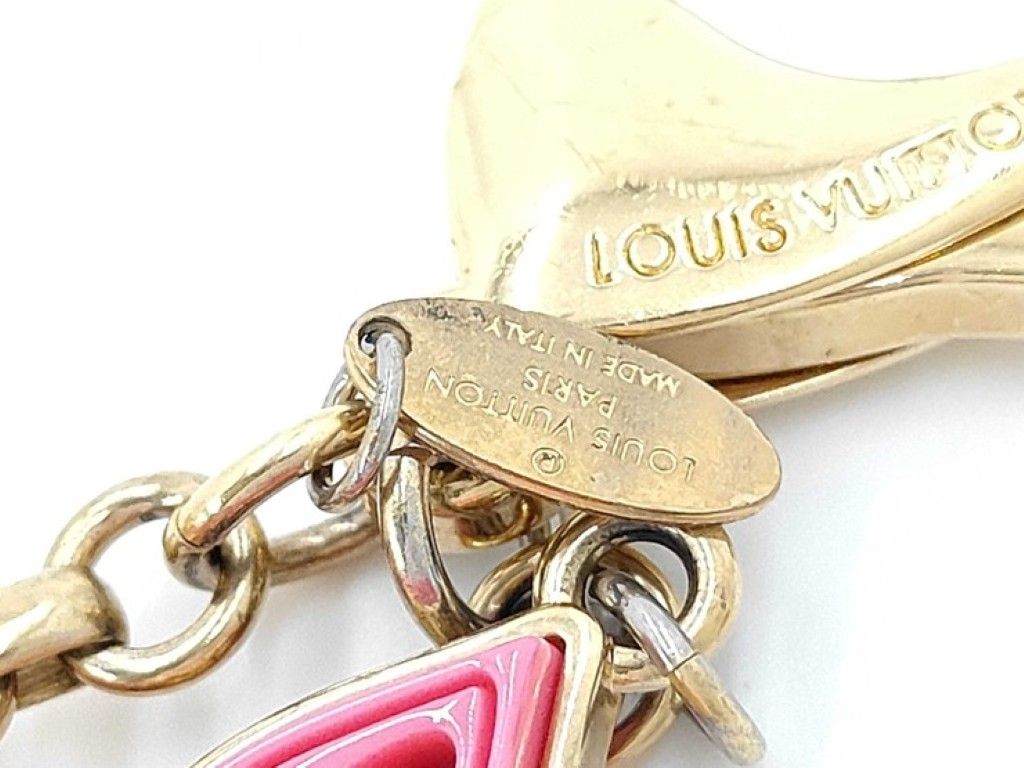 Louis Vuitton Key Holder Bijou Sac Knife Pink Gold Metal — view 4