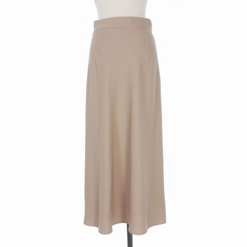 Max Mara Long Skirt Stretch 40 Beige — view 2