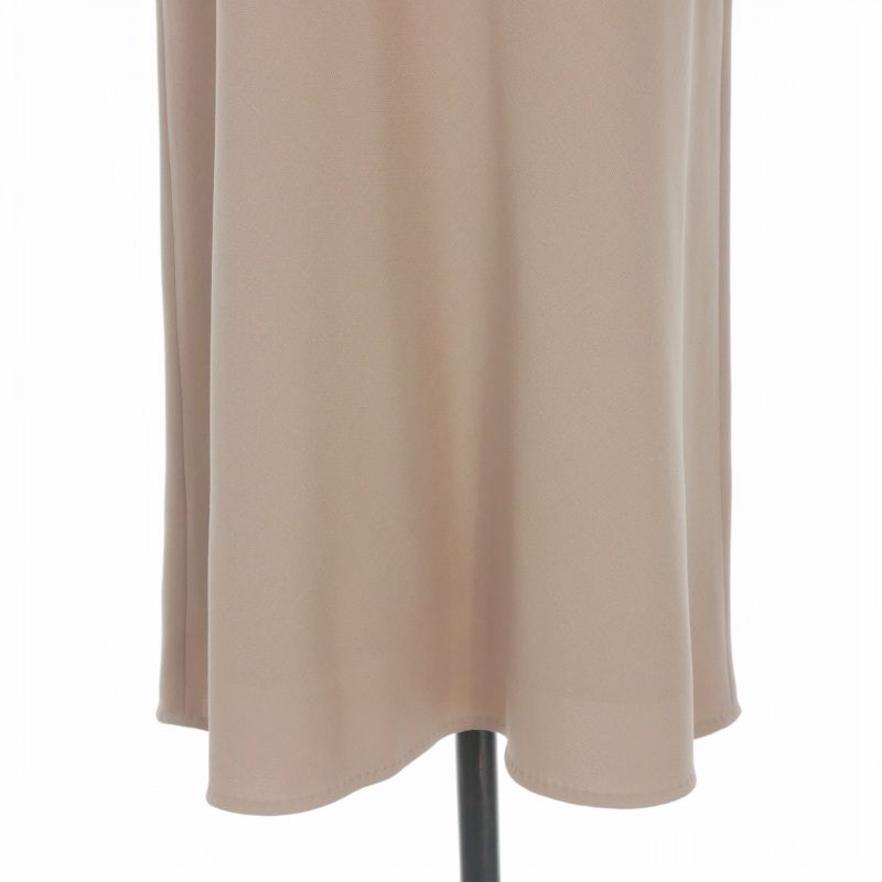 Max Mara Long Skirt Stretch 40 Beige — view 4